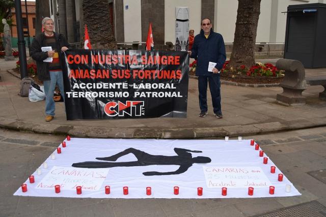Homenaje a víctimas de la siniestralidad laboral
